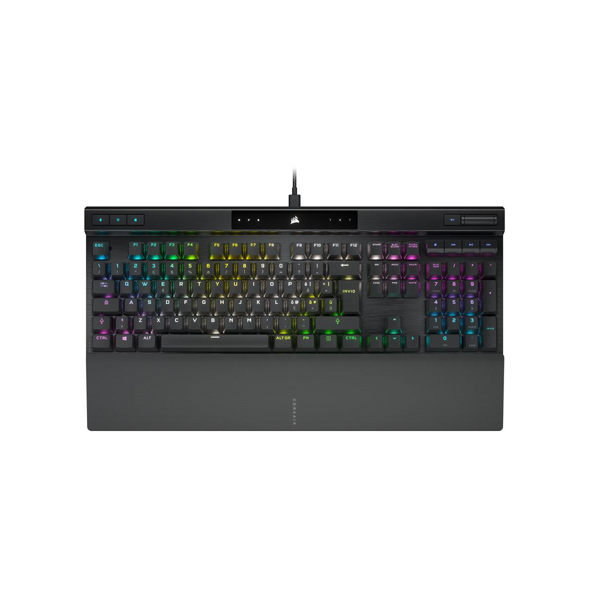 CORSAIR K70 RGB PRO Mechanical Gaming Keyboard, Backlit RGB LED, CHERRY MX Red, Black, Black PC Keycaps