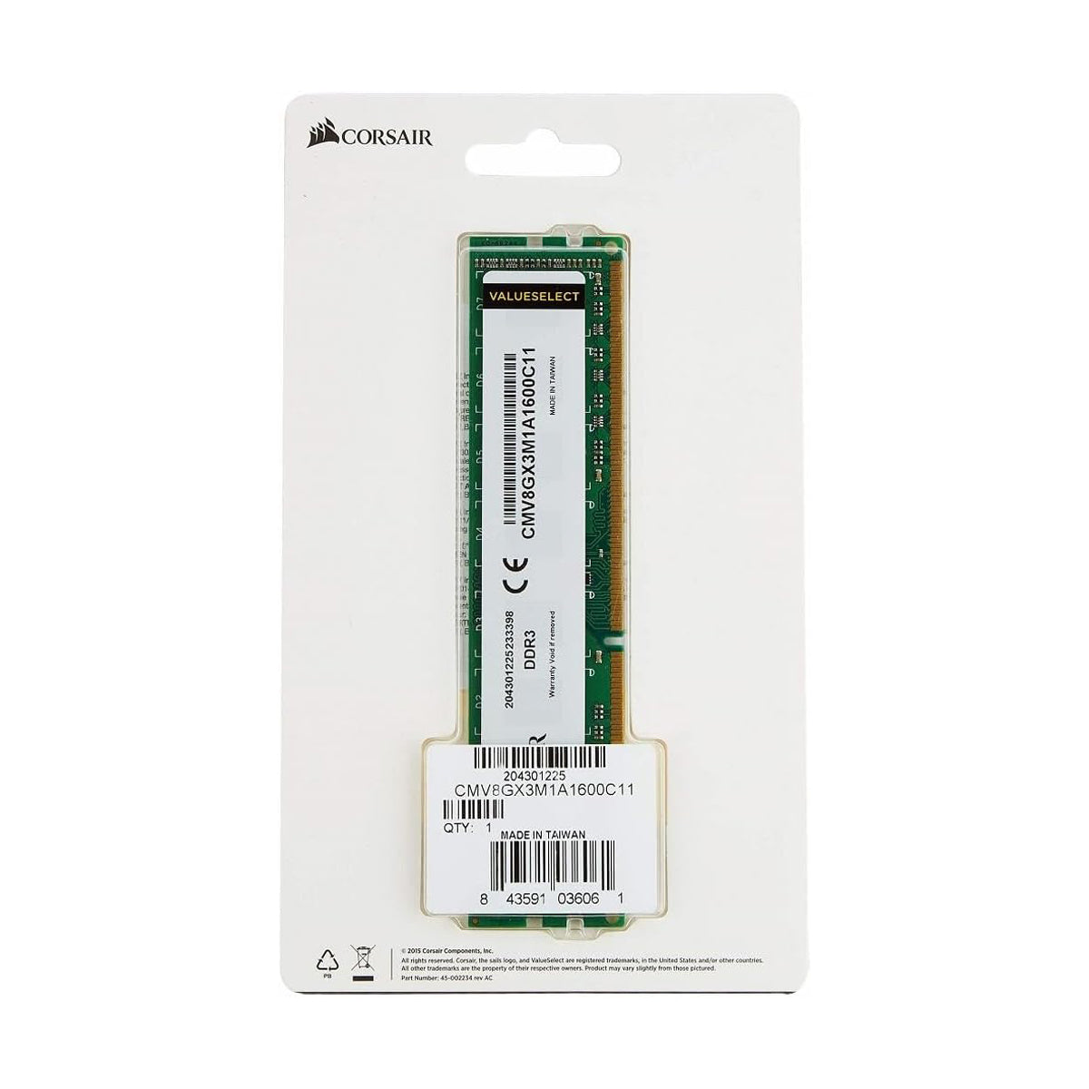 Corsair Value Select Series Memory 8GB t