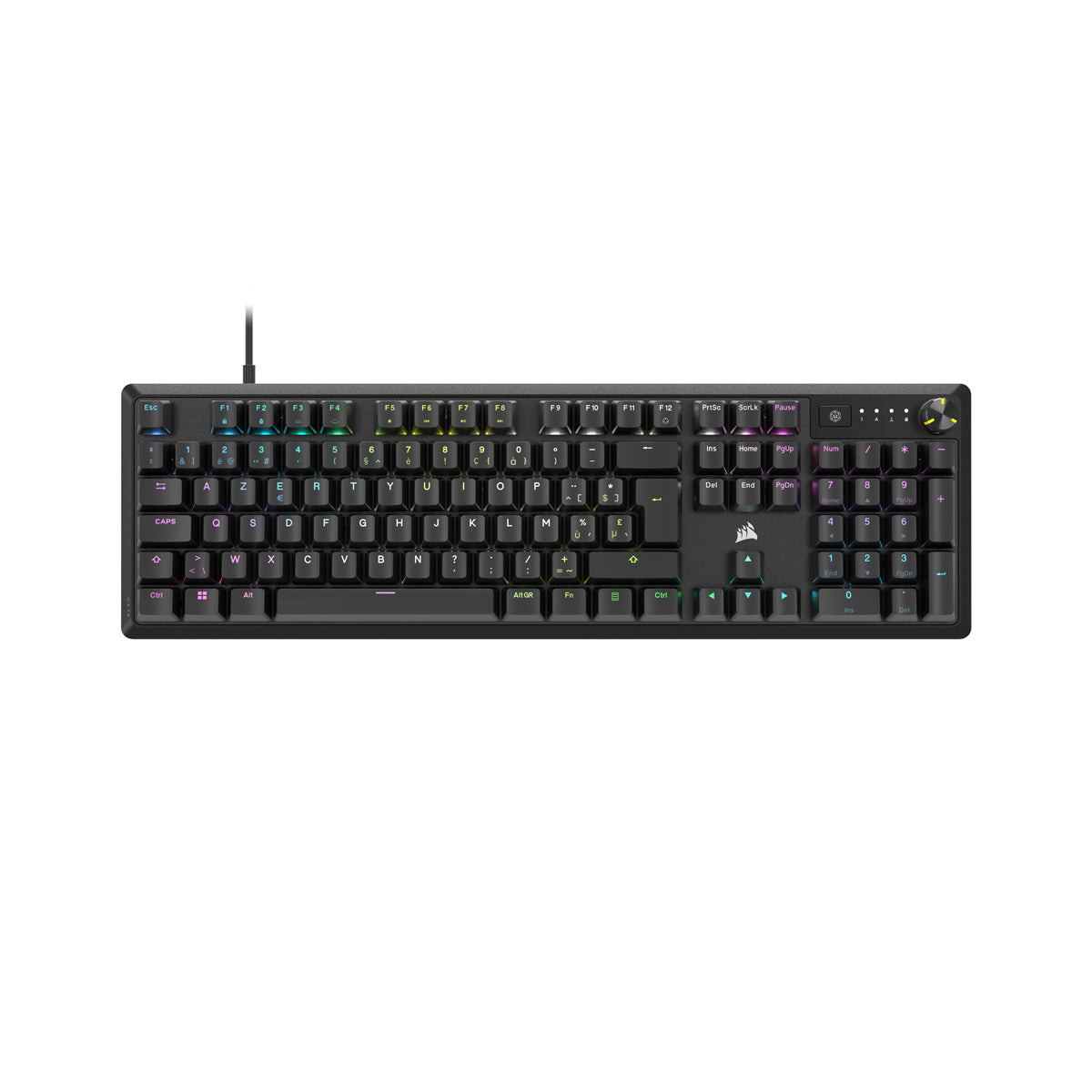 CORSAIR K70 RGB CORE Mechanical Gaming Keyboard, Backlit RGB LED, CORSAIR MLX Red, Black