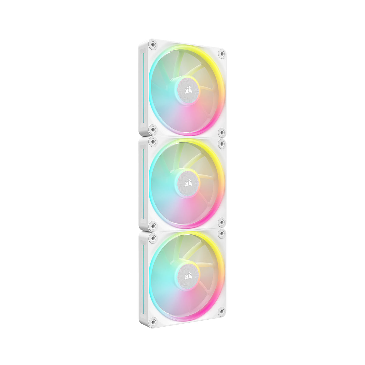 CORSAIR LX RGB Series, iCUE LINK LX120 RGB White, 120mm RGB Fan, Triple Fan Kit