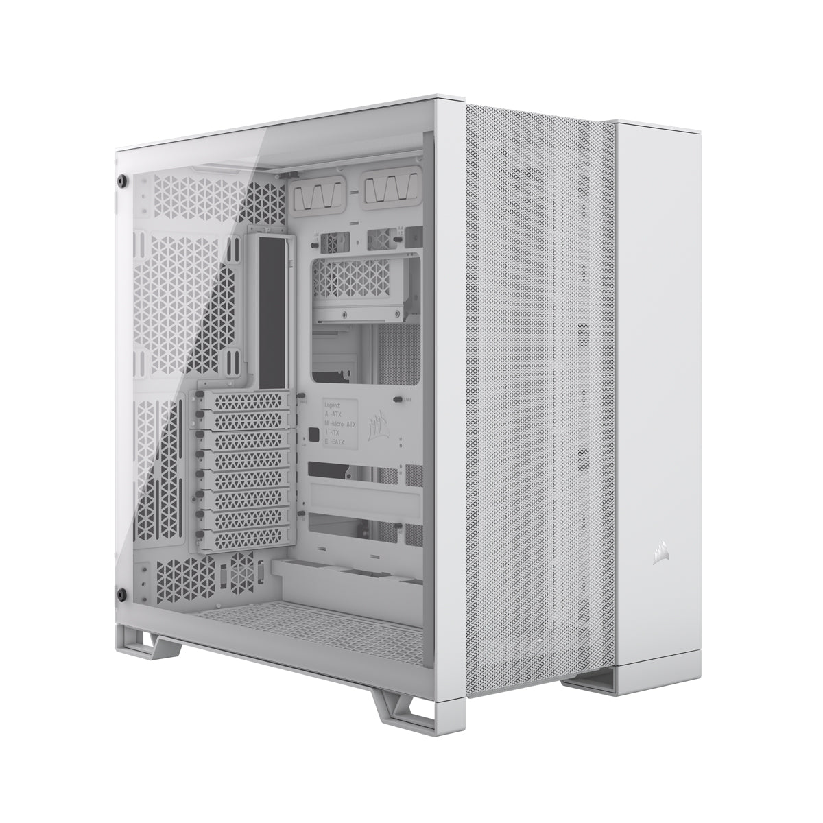 CORSAIR 6500D Airflow Tempered Glass Mid-Tower, White
