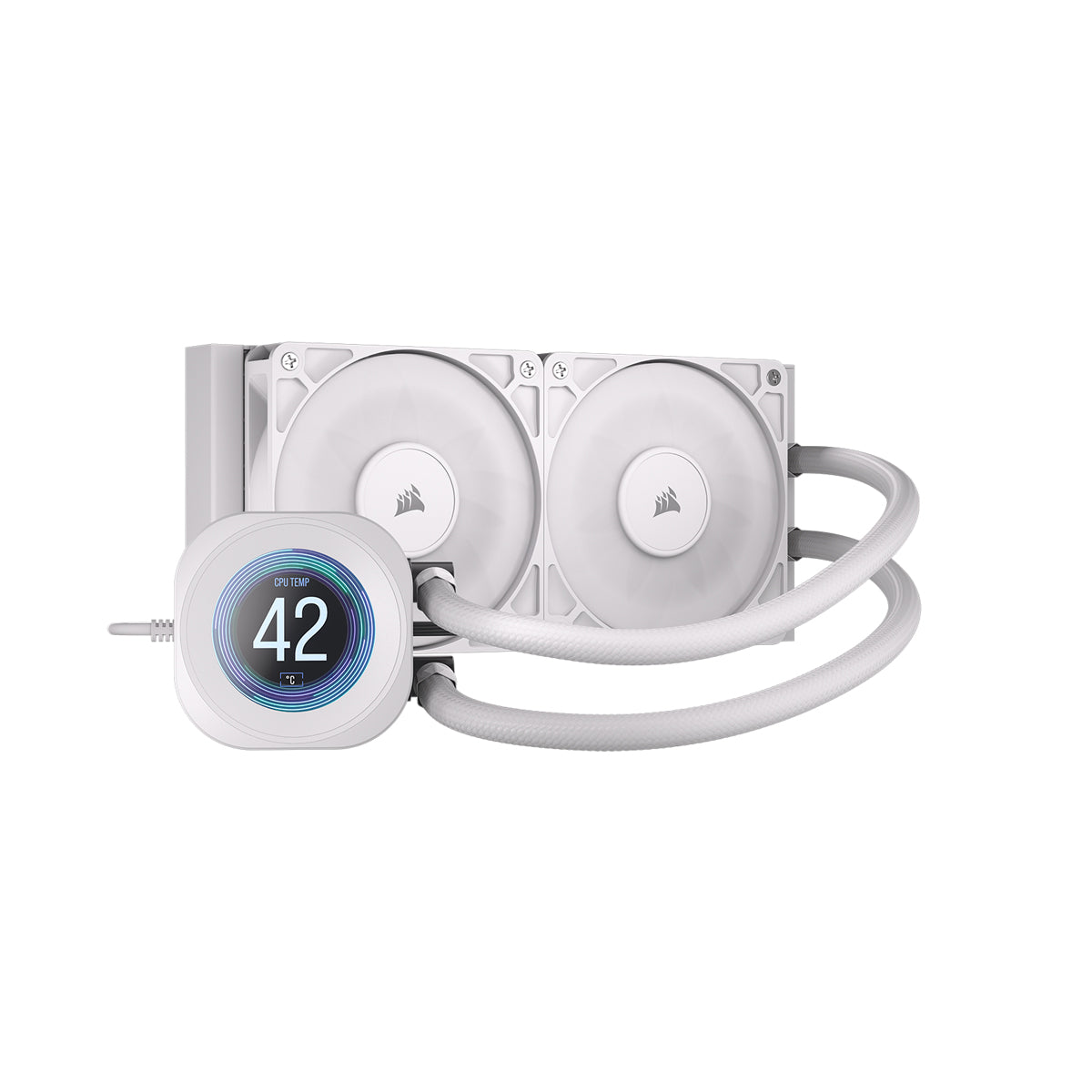 CORSAIR NAUTILUS 240 LCD White, 240mm Radiator, Liquid CPU Cooler