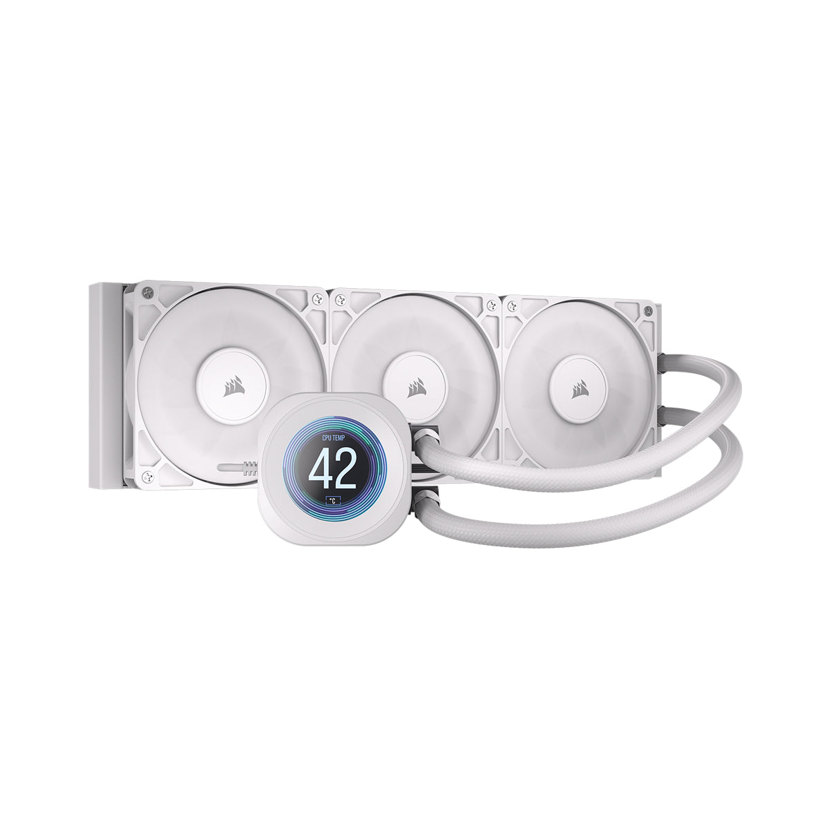 CORSAIR NAUTILUS 360 LCD White, 360mm Radiator, Liquid CPU Cooler