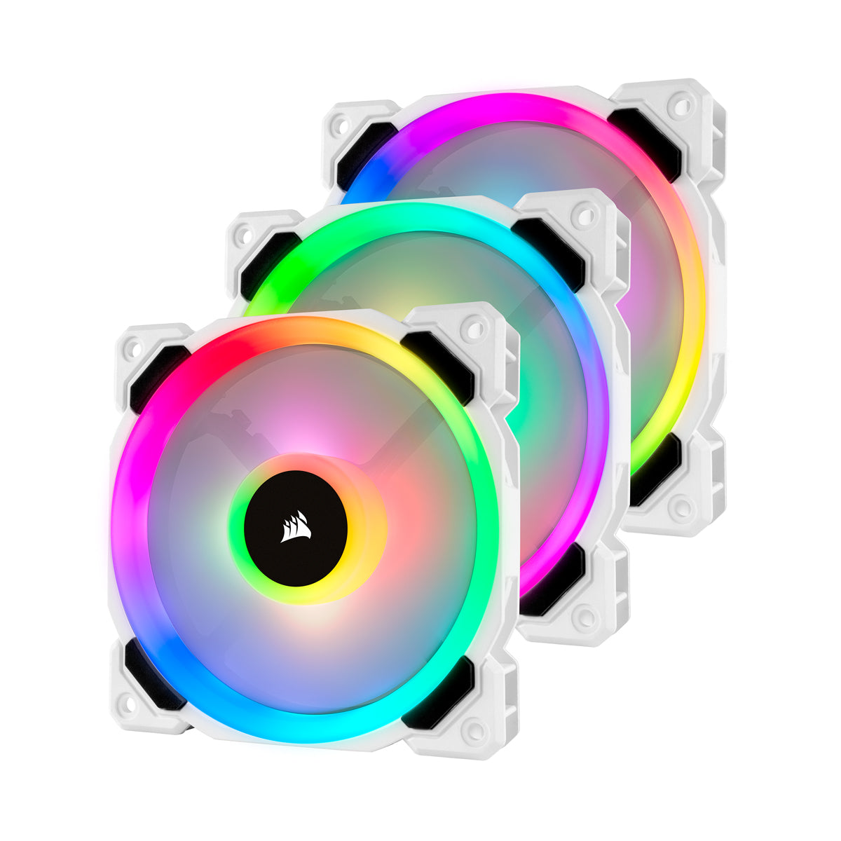 CORSAIR VENTOLA LL120 RGB WHITE LED 3PACK