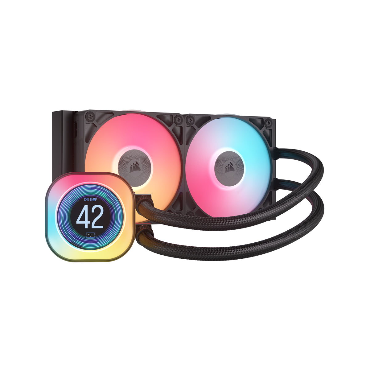 CORSAIR iCUE LINK TITAN 240 RX LCD AIO, 240mm Radiator, Liquid CPU Cooler