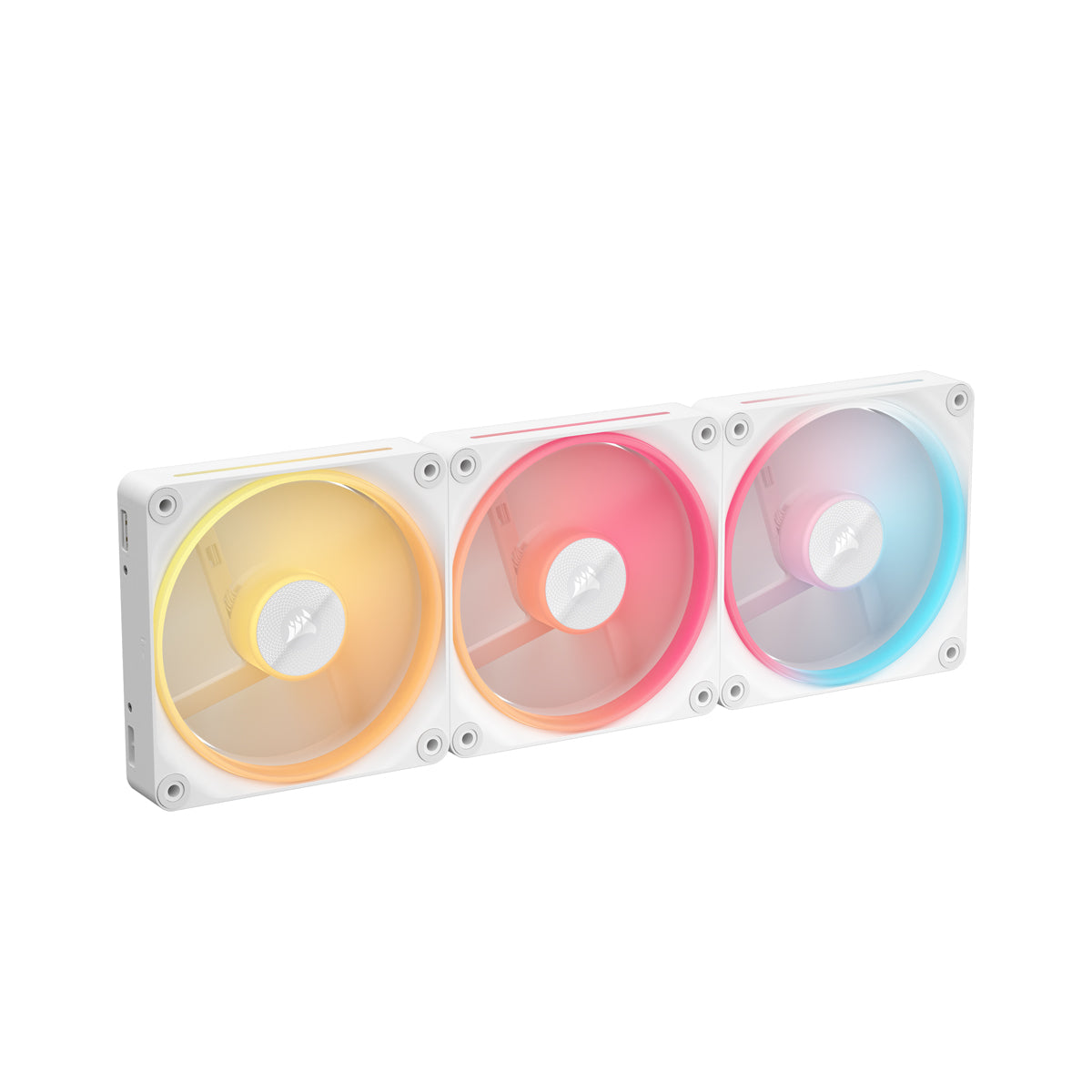 CORSAIR LX-R RGB Series, iCUE LINK LX120-R RGB White, 120mm RGB Fan, Triple Fan Kit