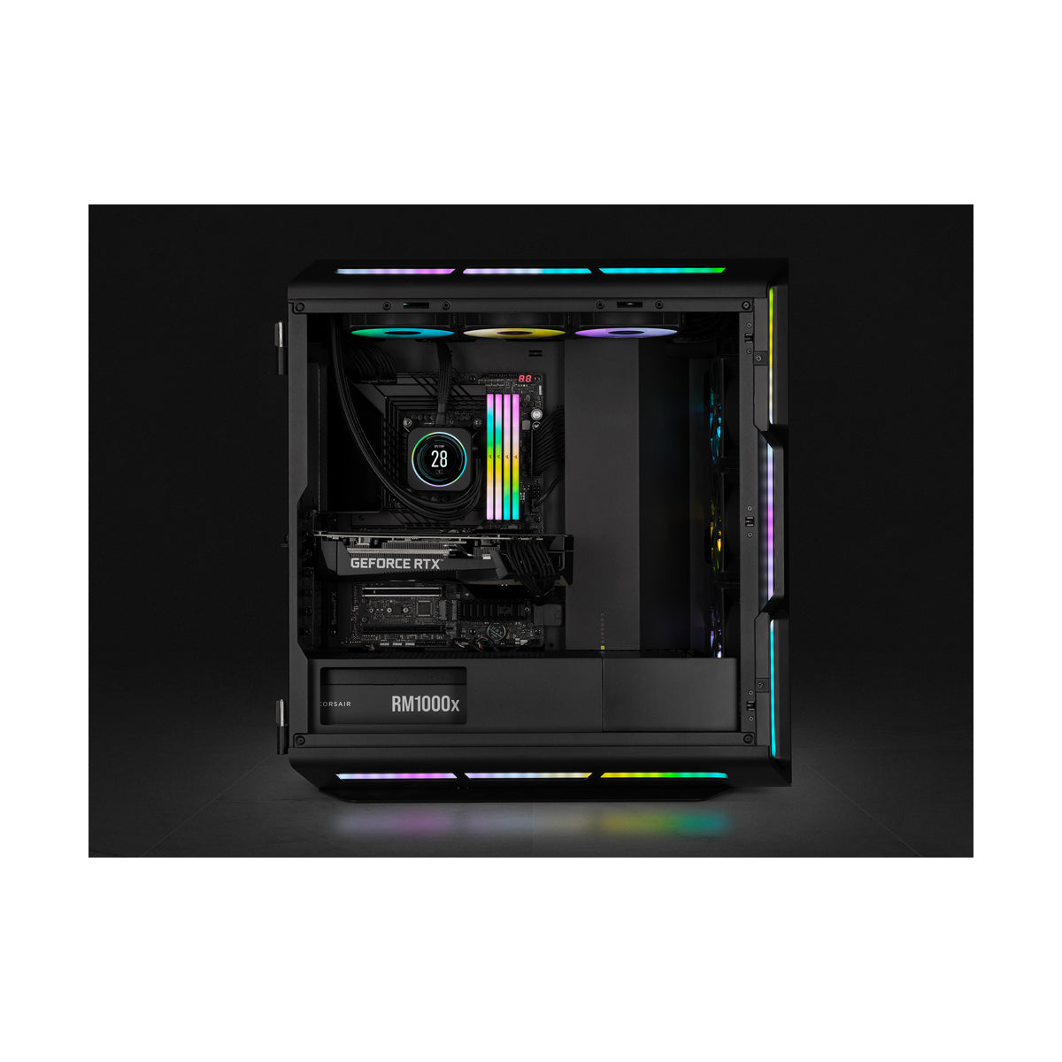 CORSAIR VENGEANCE RGB DDR5 64GB (2 x 32GB) DDR5 6000 CL30-36-36-76 1.40V Intel XMP - BLACK