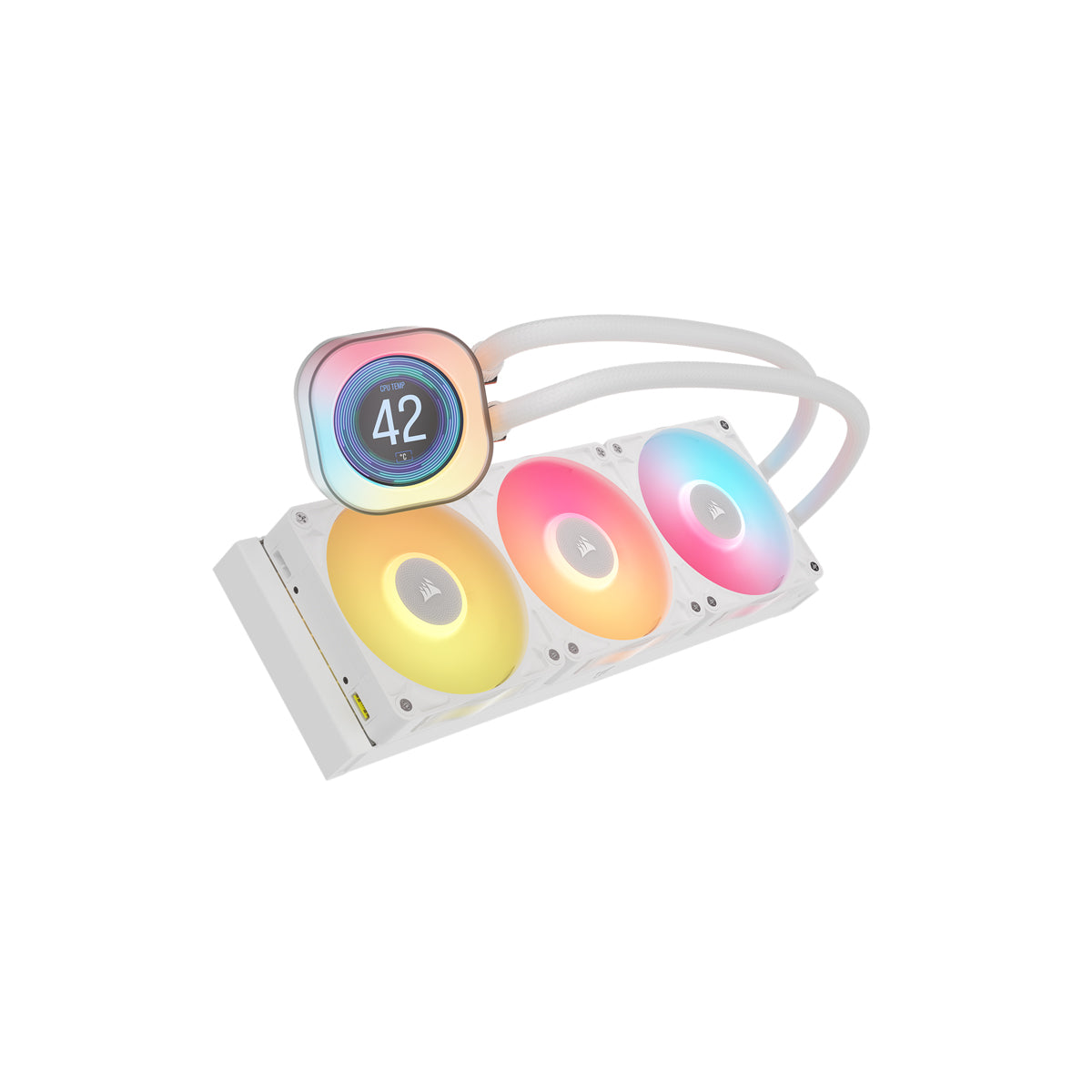 CORSAIR iCUE LINK TITAN 360 RX LCD White AIO, 360mm Radiator, Liquid CPU Cooler