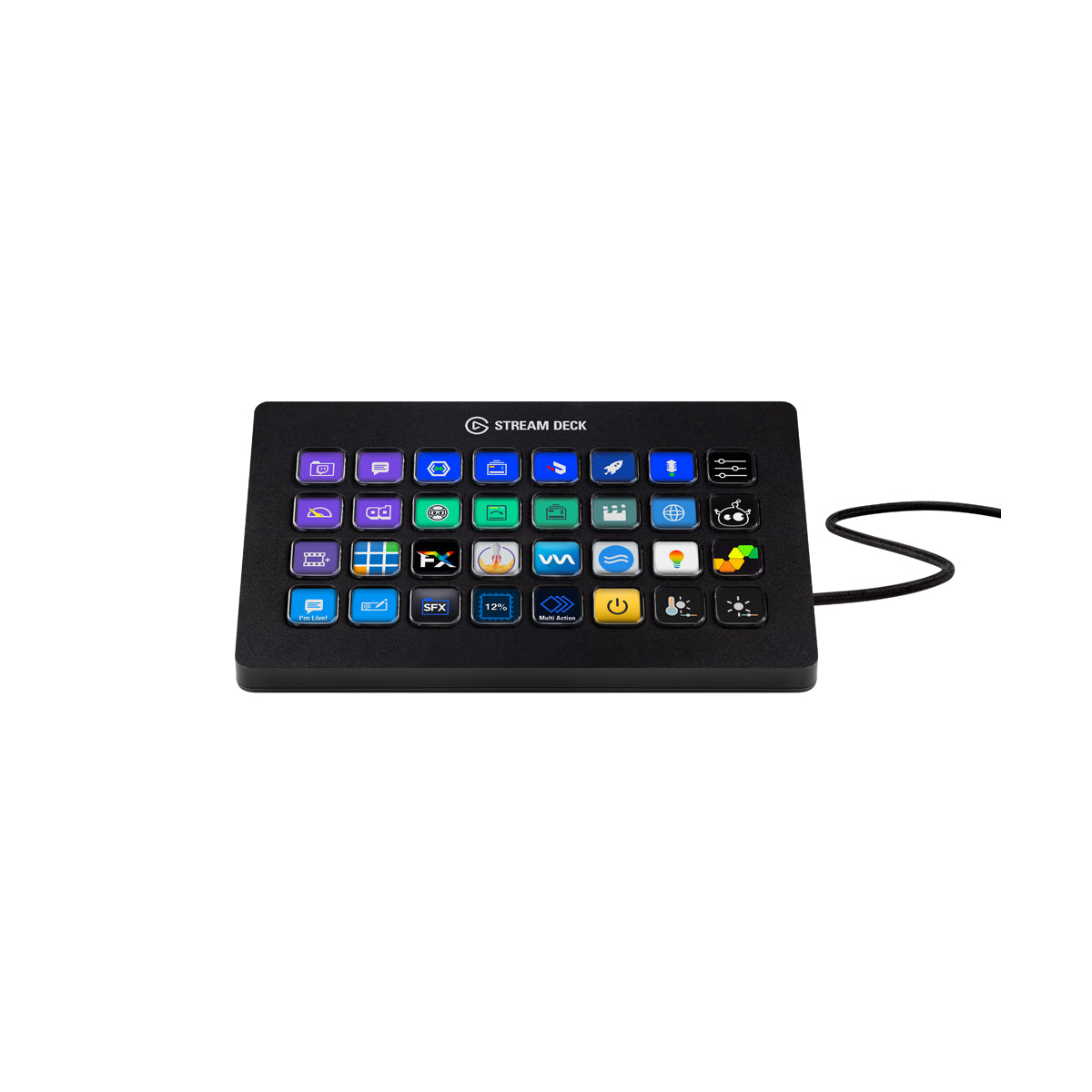 Elgato Stream Deck XL - Advanced Stream Control with 32 customizable LCD keys, for Windows 10 and macOS 10.13 or later