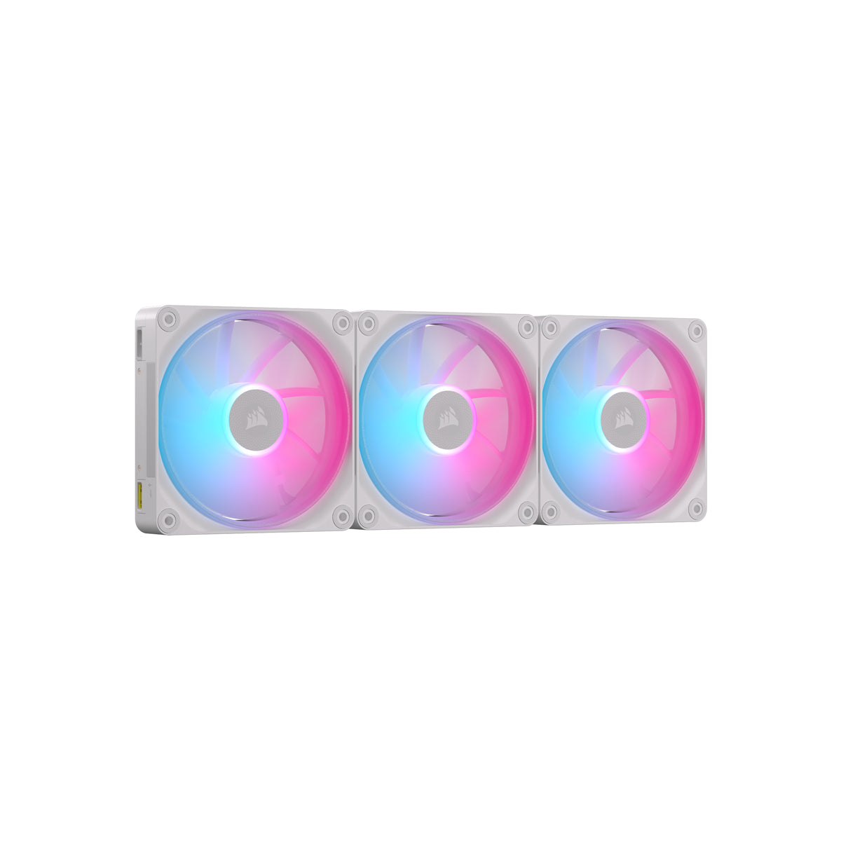 CORSAIR LX RGB Series, iCUE LINK LX120 RGB White, 120mm RGB Fan, Triple Fan Kit