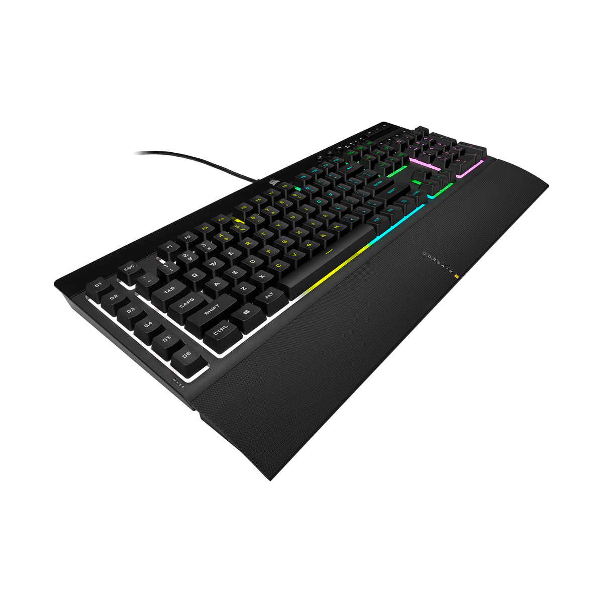 CORSAIR K55 RGB PRO Gaming Keyboard, Backlit Zoned RGB LED, Rubberdome