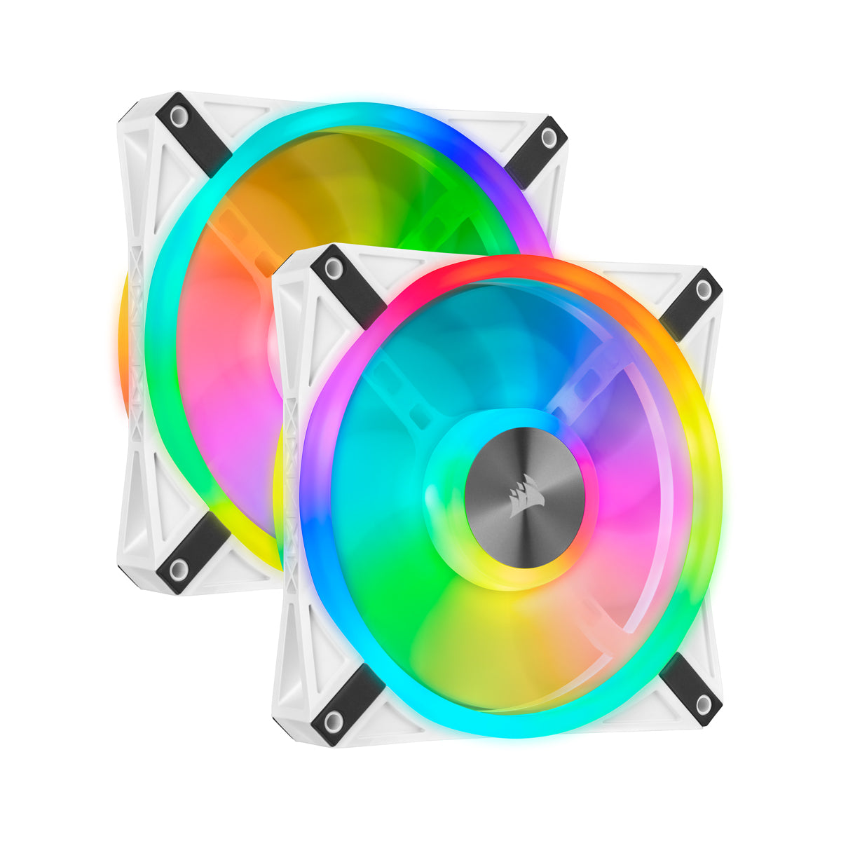 CORSAIR QL140 RGB White Double
