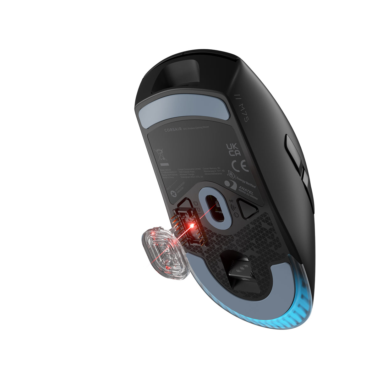 CORSAIR M75 WIRELESS Gaming Mouse, Optical, Black