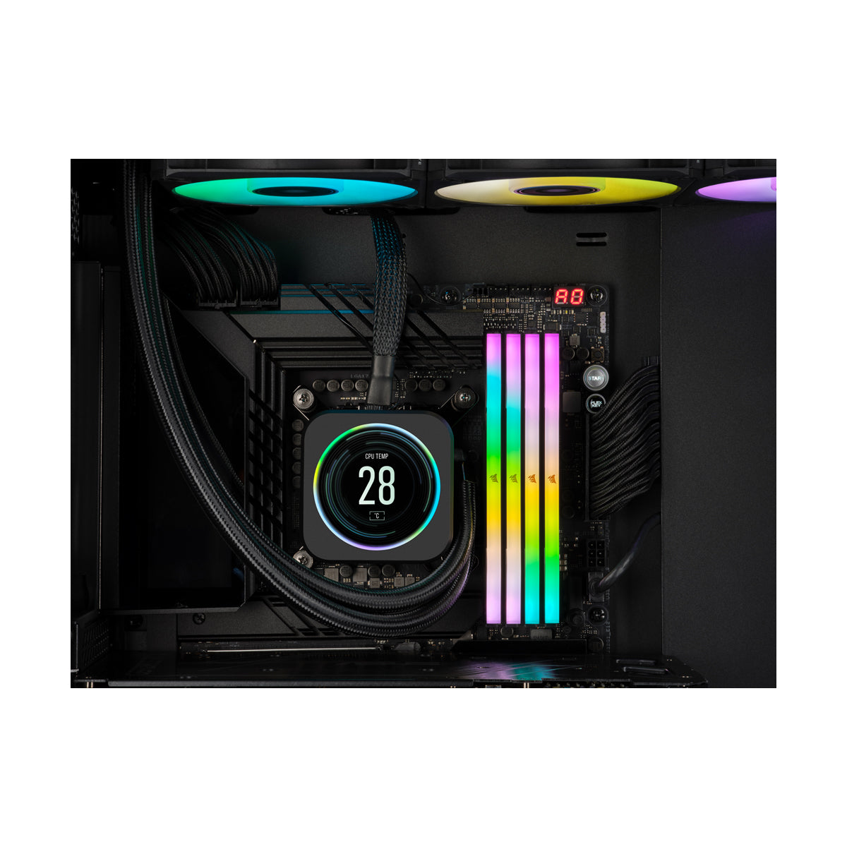 CORSAIR VENGEANCE RGB DDR5 64GB (2 x 32GB) DDR5 6000 CL30-36-36-76 1.40V Intel XMP & AMD EXPO - GREY