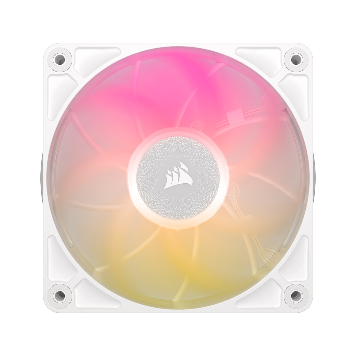 CORSAIR RX MAX RGB Series, iCUE LINK RX120 MAX RGB White, 120mm RGB Fan, Single Fan