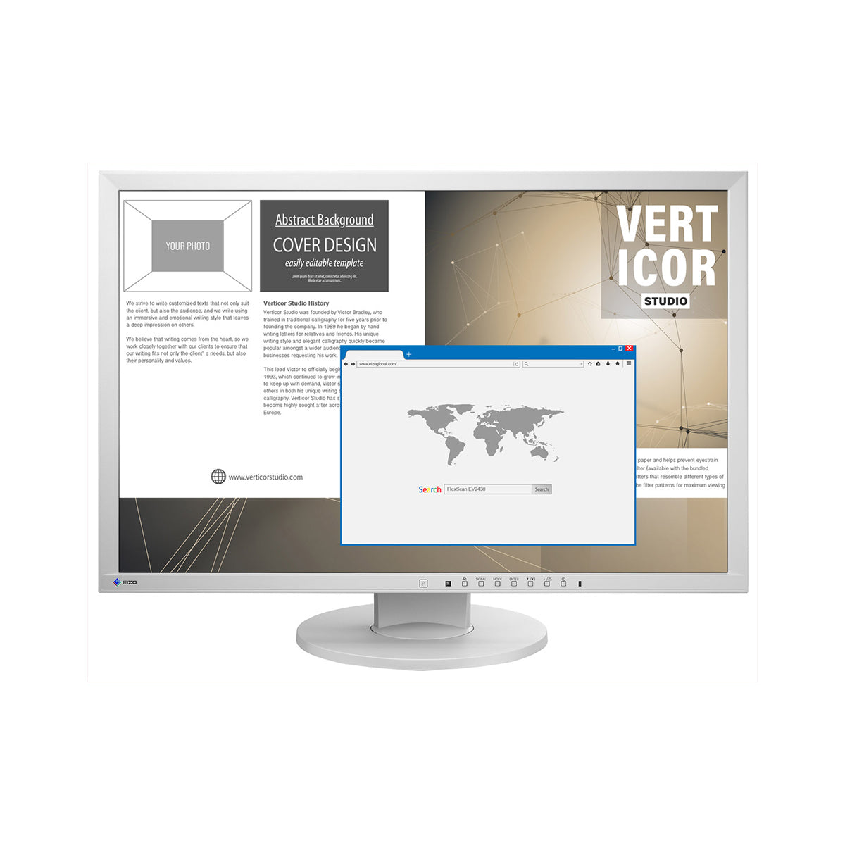 EIZO FlexScan Slim-Monitor 24” Grigio - EV2430-GY