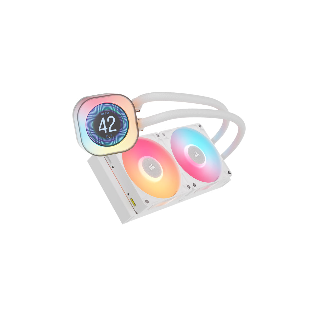 CORSAIR iCUE LINK TITAN 240 RX LCD White AIO, 240mm Radiator, Liquid CPU Cooler