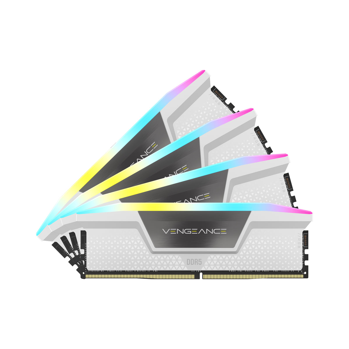 CORSAIR VENGEANCE RGB DDR5 64GB (2 x 32GB) DDR5 6000 CL30-36-36-76 1.40V Intel XMP & AMD EXPO - White