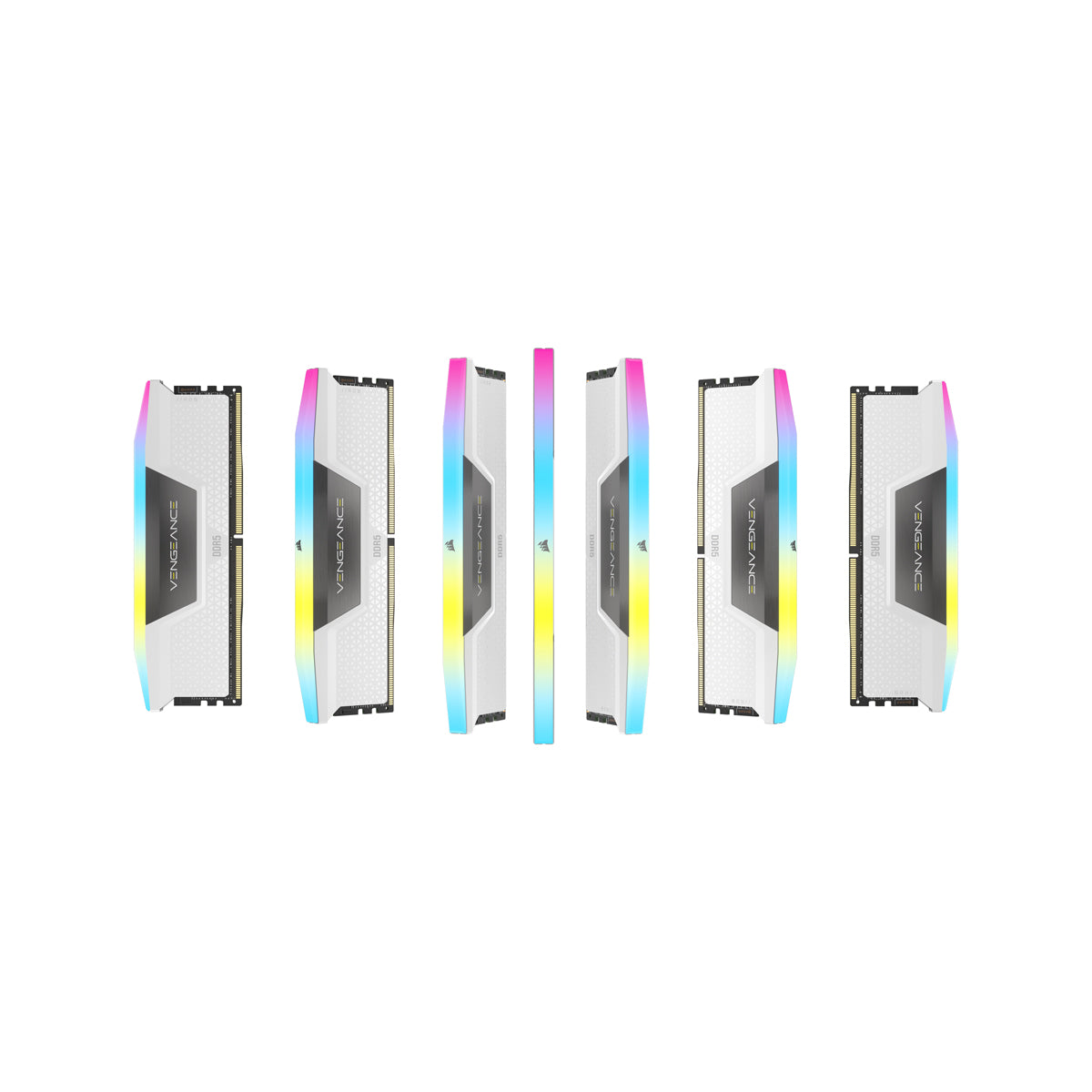 CORSAIR VENGEANCE RGB DDR5 64GB (2 x 32GB) DDR5 6000 CL30-36-36-76 1.40V Intel XMP & AMD EXPO - White
