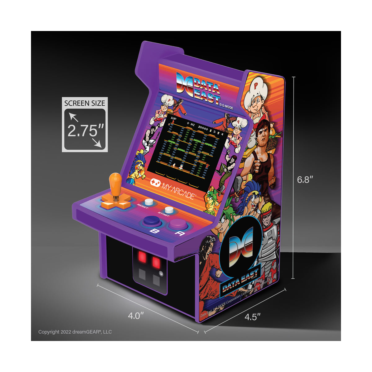 MICRO PLAYER 6.8" DATA EAST BURGER TIME