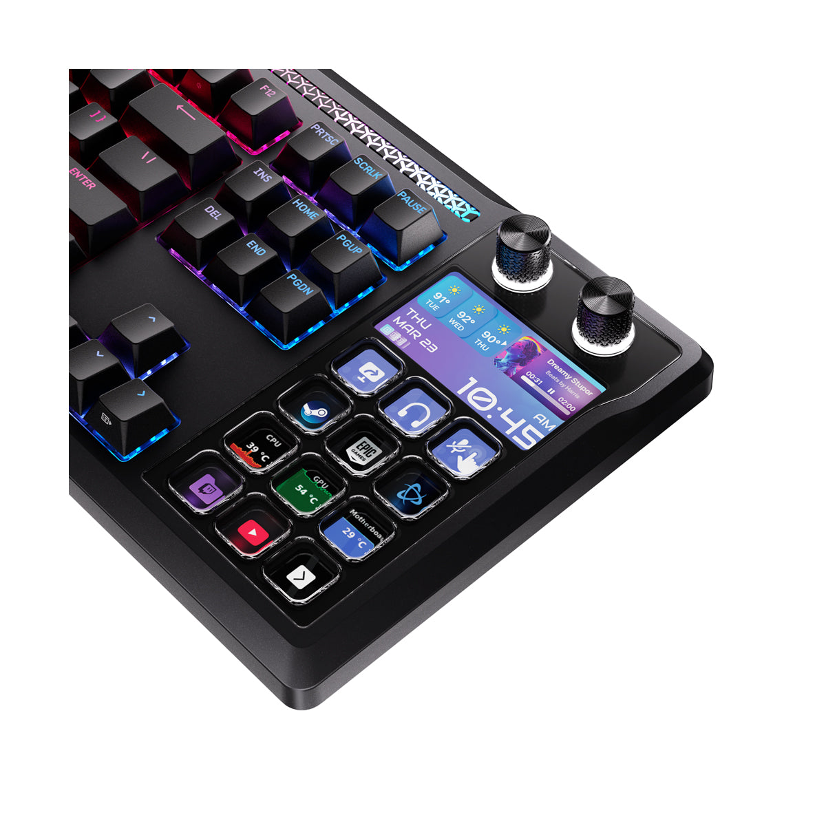 CORSAIR GALLEON 100 SD - Tastiera meccanica integrata Stream Deck