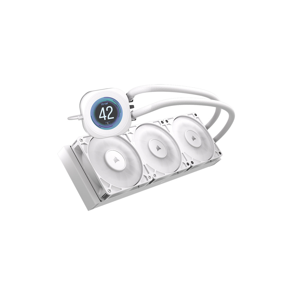 CORSAIR NAUTILUS 360 LCD White, 360mm Radiator, Liquid CPU Cooler