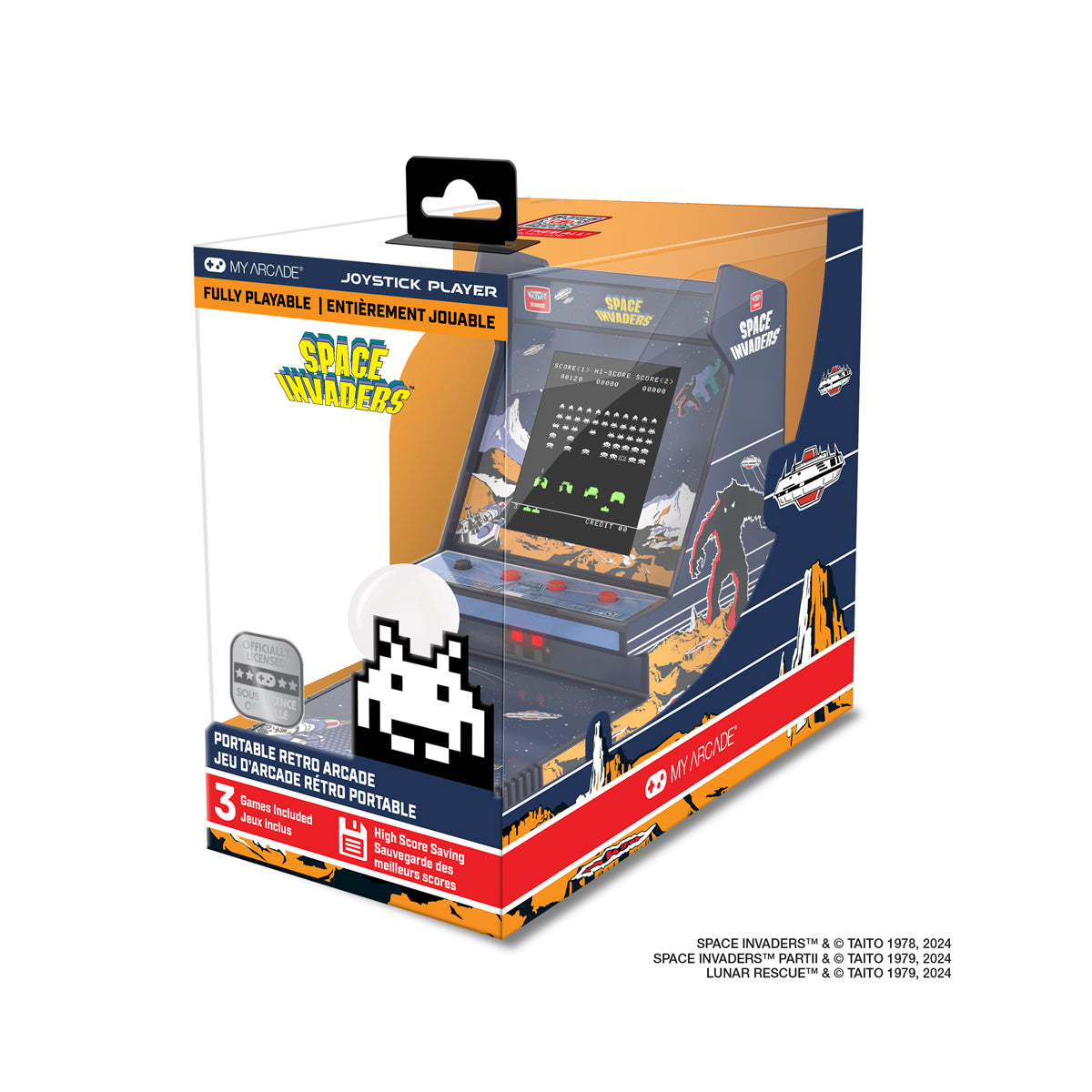 JOYSTICK PLAYER 6.8" SPACE INVADERS