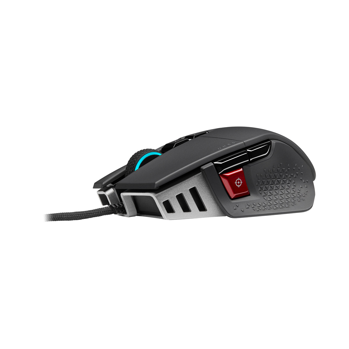 CORSAIR M65 RGB ULTRA Gaming Mouse, Backlit RGB LED, Optical, Silver ALU, Black