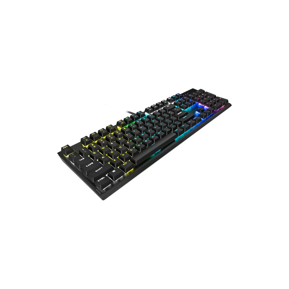 CORSAIR K60 RGB PRO Low Profile Mechanical Gaming Keyboard, Backlit RGB LED, CHERRY MX Low Profile SPEED, Black