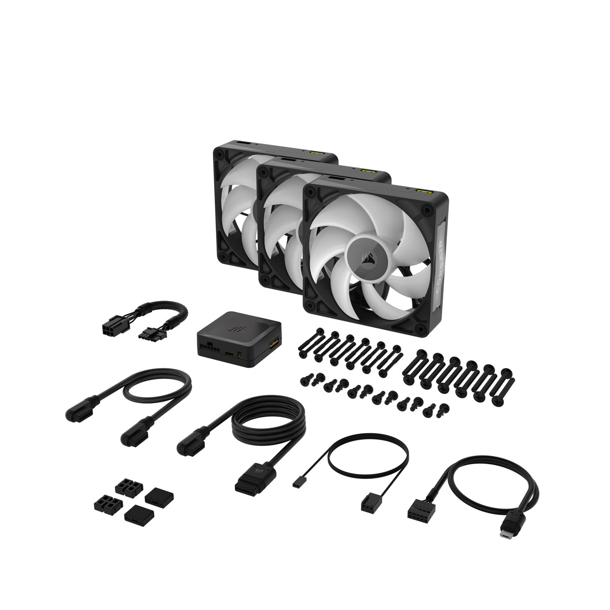 CORSAIR RX MAX RGB Series, iCUE LINK RX120 MAX RGB, 120mm RGB Fan, Triple Fan Kit