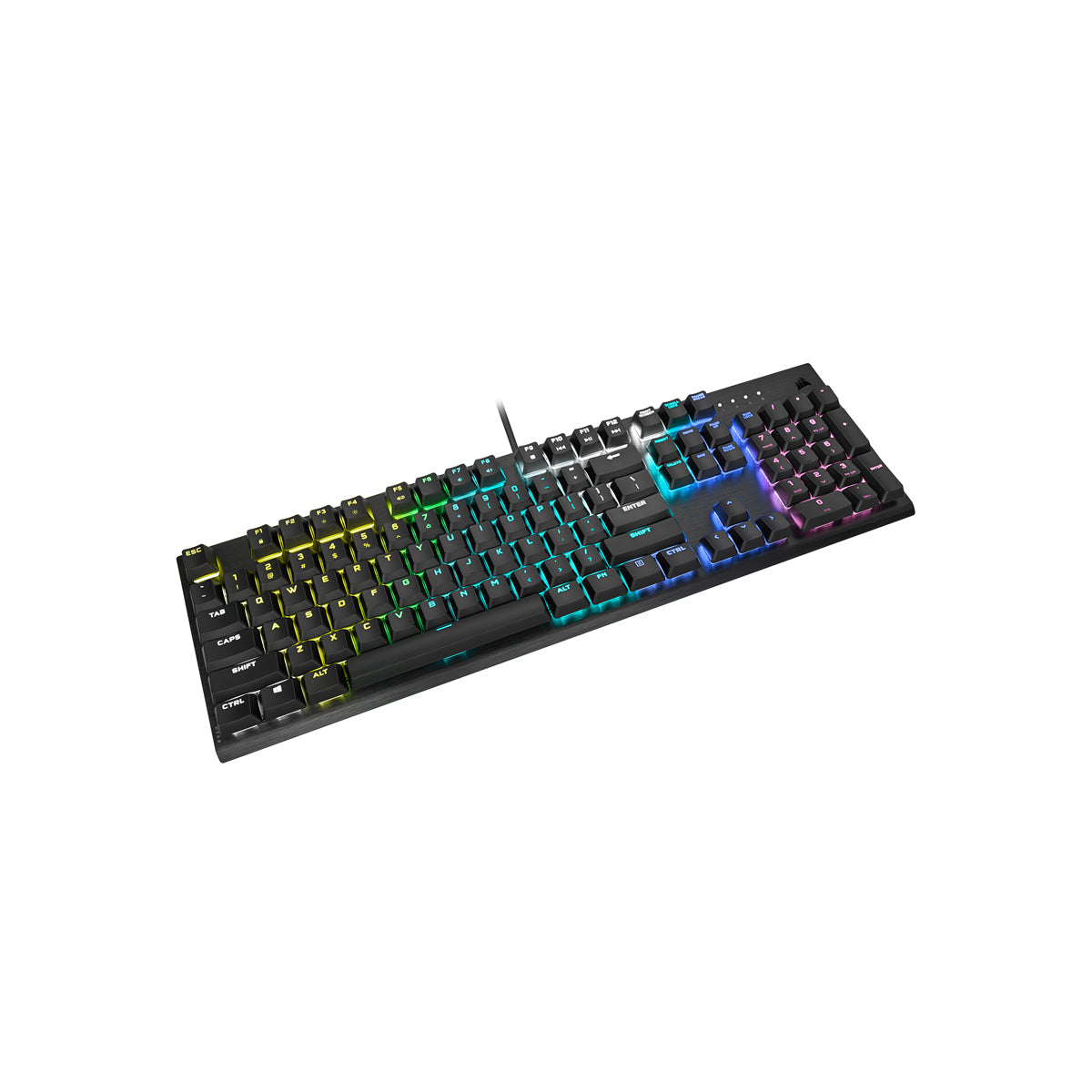 CORSAIR K60 RGB PRO Low Profile Mechanical Gaming Keyboard, Backlit RGB LED, CHERRY MX Low Profile SPEED, Black