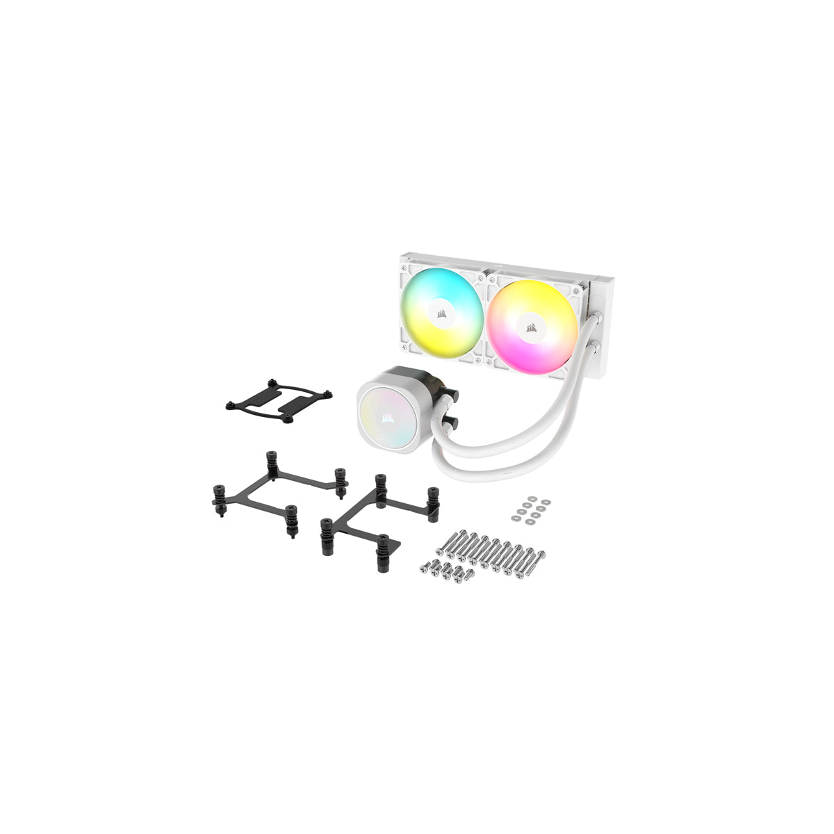 CORSAIR NAUTILUS 240 ARGB White, 240mm Radiator, Liquid CPU Cooler
