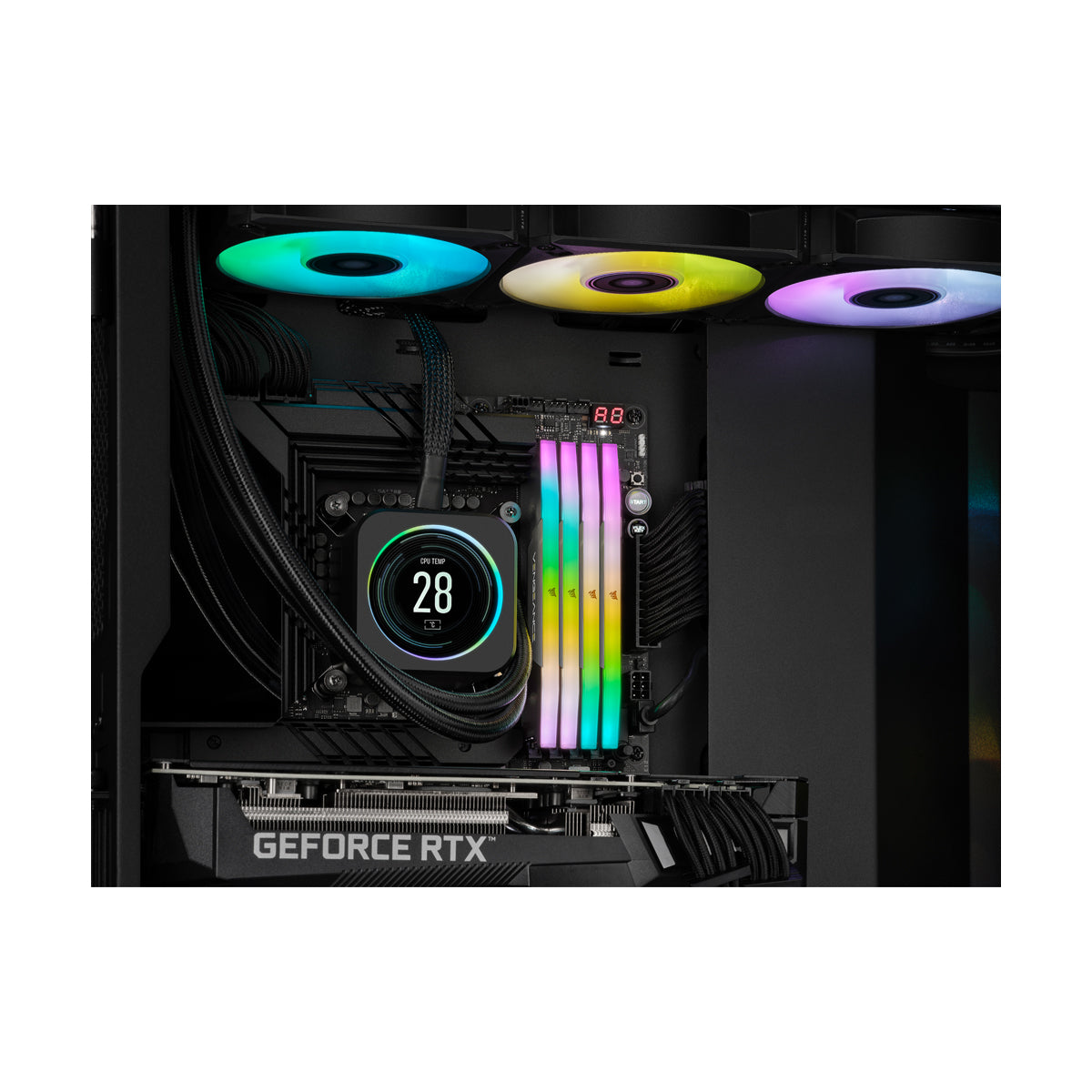 CORSAIR VENGEANCE RGB DDR5 32GB (2 x 16GB) DDR5 6000 CL30-36-36-76 1.40V Intel XMP & AMD EXPO - GREY